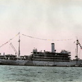 USS Canopus with Flags